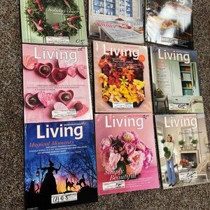 Martha Stewart Living Magazines 2005 - Lot of 9
